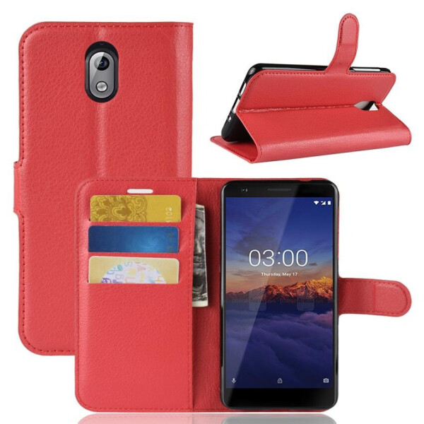 

Чехол-книжка Litchie Wallet для Nokia 3.1 Красный