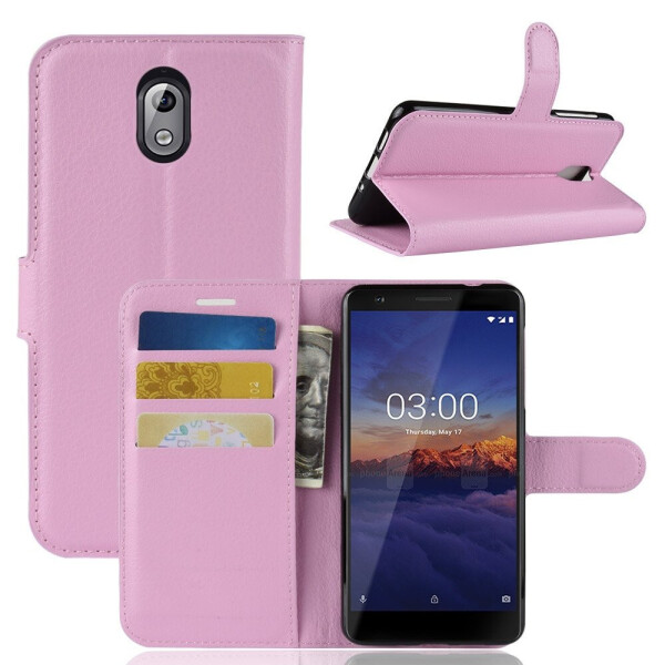 

Чехол-книжка Litchie Wallet для Nokia 3.1 Светло-розовый