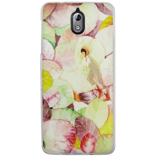 

Чехол с рисунком Printed Silicone для Nokia 3.1 Листья
