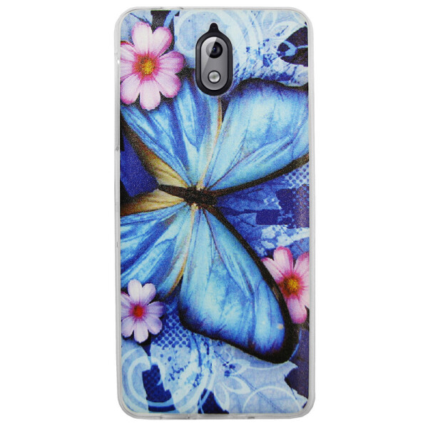 

Чехол с рисунком Printed Silicone для Nokia 3.1 Бабочка
