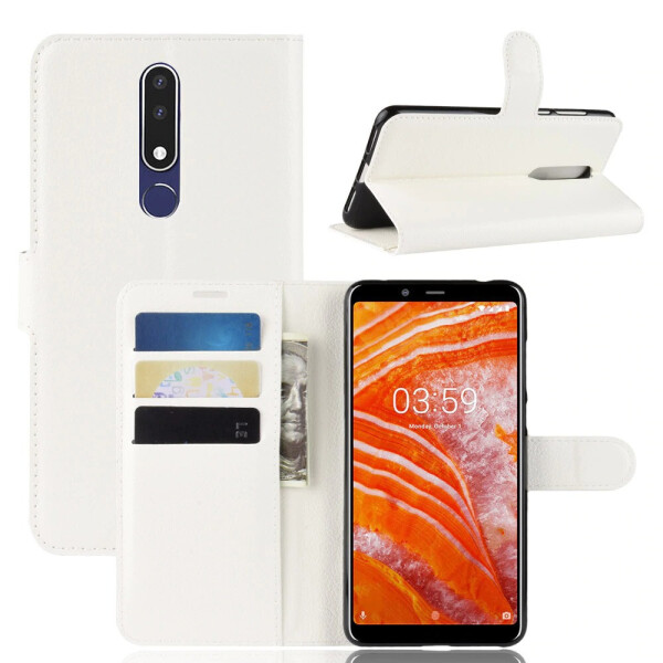 

Чехол-книжка Litchie Wallet для Nokia 3.1 Plus Белый
