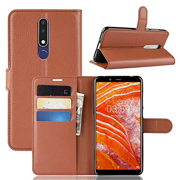 

Чехол-книжка Litchie Wallet для Nokia 3.1 Plus (X3) Коричневый