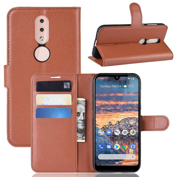 

Чехол-книжка Litchie Wallet для Nokia 4.2 Коричневый