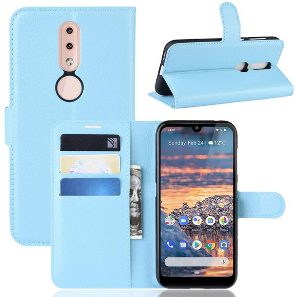 

Чехол-книжка Litchie Wallet для Nokia 4.2 Голубой