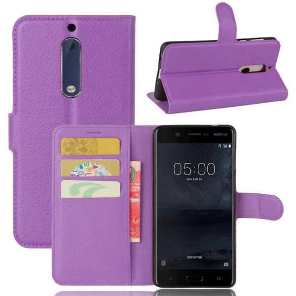 

Чехол-книжка Litchie Wallet для Nokia 5 Violet