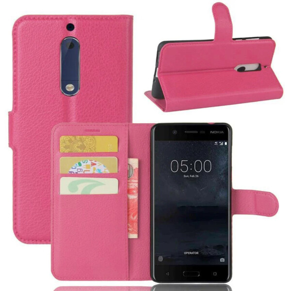 

Чехол-книжка Litchie Wallet для Nokia 5 Rose