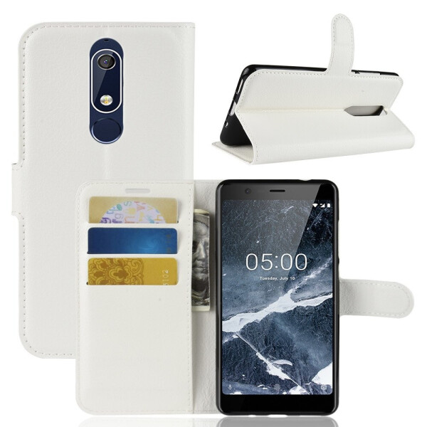 

Чехол-книжка Litchie Wallet для Nokia 5.1 Белый