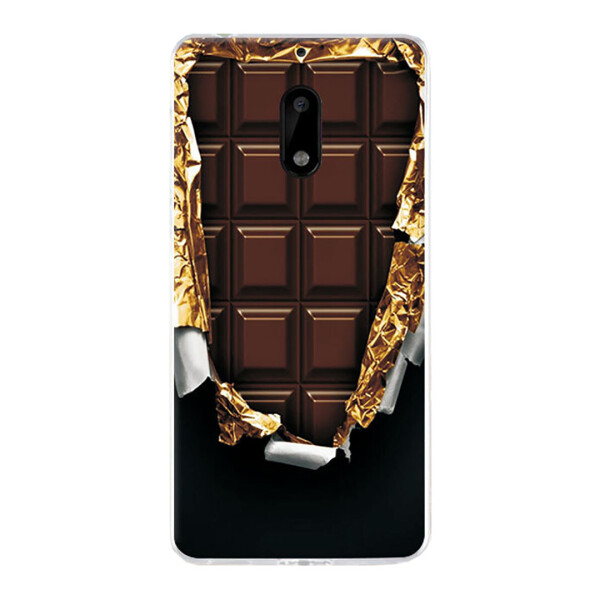 

Чехол с рисунком Printed Silicone для Nokia 6 Шоколадка