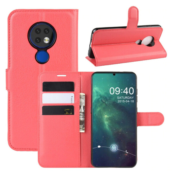 

Чехол-книжка Litchie Wallet для Nokia 6.2 / 7.2 Red