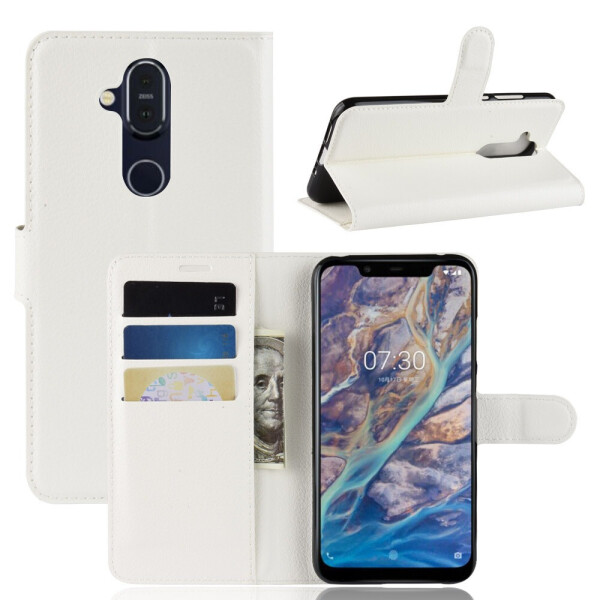 

Чехол-книжка Litchie Wallet для Nokia 7.1 plus Белый