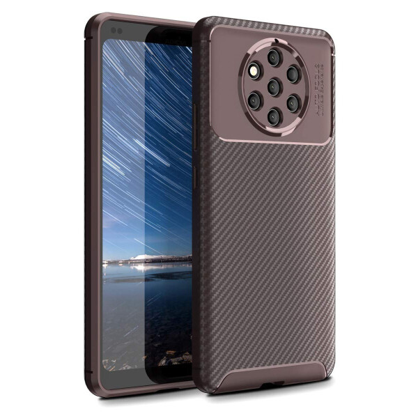 

Чехол Carbon Case Nokia 9 Pureview Коричневый