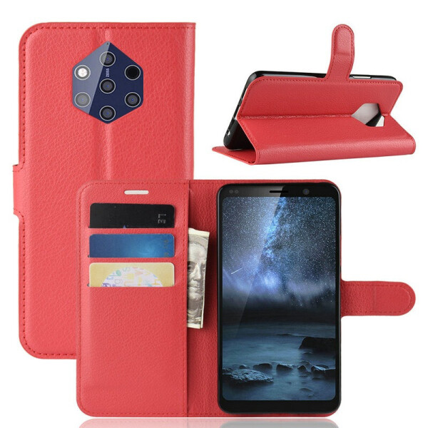 

Чехол-книжка Litchie Wallet для Nokia 9 PureView Red