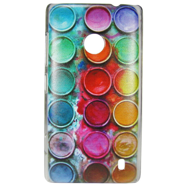 

Чехол с рисунком Printed Plastic для Nokia Lumia 520 / 525 Краски