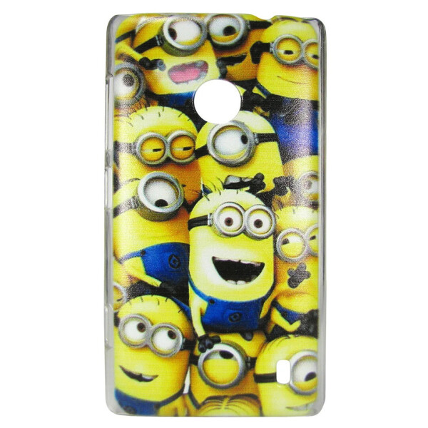 

Чехол с рисунком Printed Plastic для Nokia Lumia 520 / 525 Миньоны