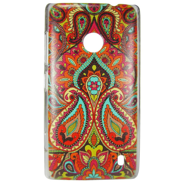 

Чехол с рисунком Printed Plastic для Nokia Lumia 520 / 525 Орнамент