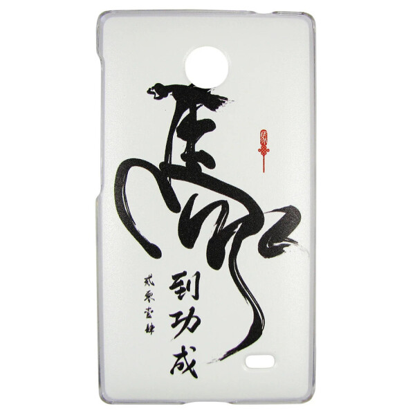 

Чехол с рисунком Printed Plastic для Nokia X Китайские иероглифы