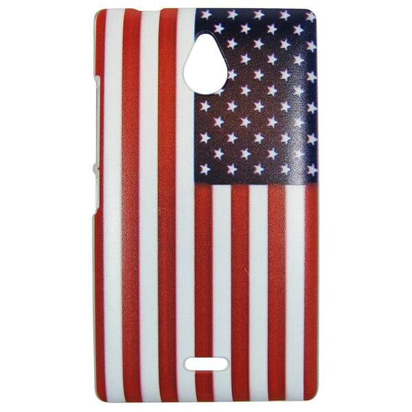 

Чехол с рисунком Printed Plastic для Nokia X2 Американский флаг
