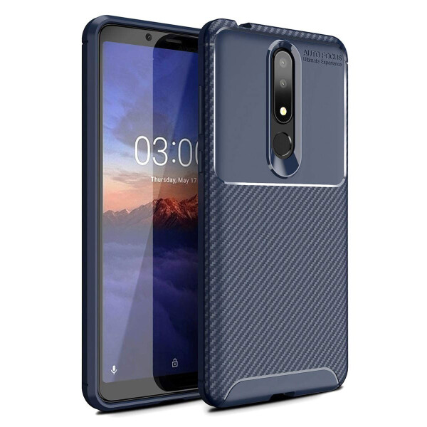 

Чехол Carbon Case Nokia X3 / Nokia 3.1 Plus Синий