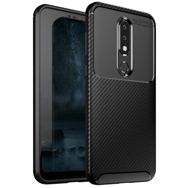 

Чехол Carbon Case Nokia X6 / Nokia 6.1 plus Черный