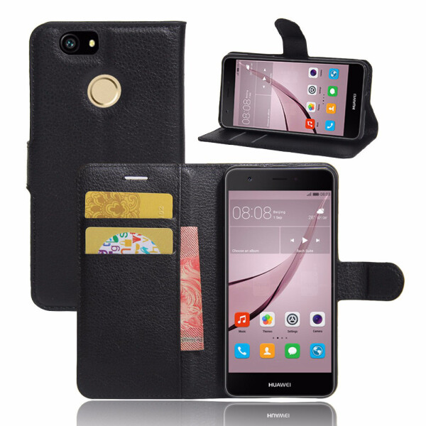 

Чехол-книжка Litchie Wallet для Huawei Nova Черный