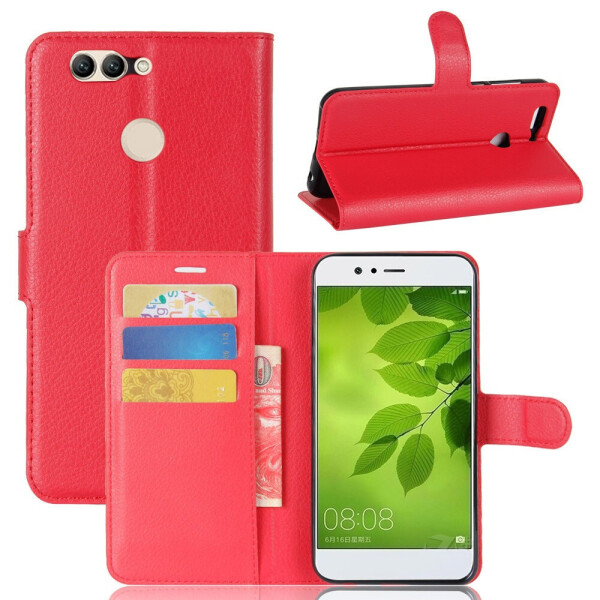 

Чехол-книжка Litchie Wallet для Huawei Nova 2 Красный