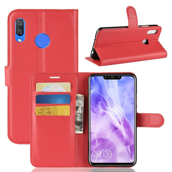 

Чехол-книжка Litchie Wallet для Huawei Nova 3 Красный