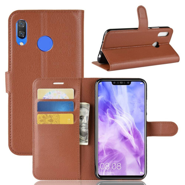 

Чехол-книжка Litchie Wallet для Huawei Nova 3 Коричневый