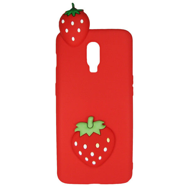 

Чехол Cartoon 3D Case для OnePlus 6T Клубничка