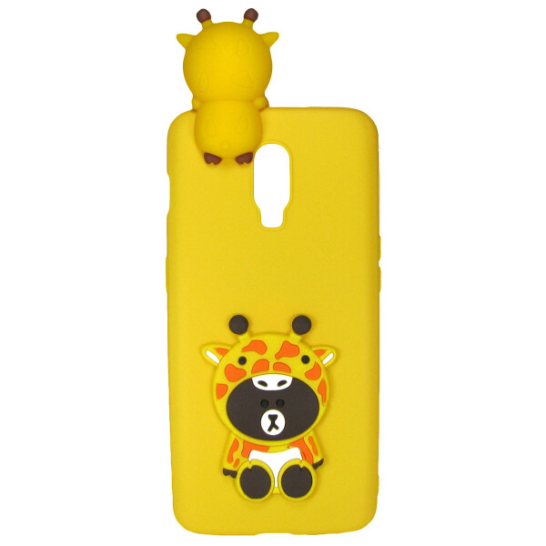 

Чехол Cartoon 3D Case для OnePlus 6T Жираф