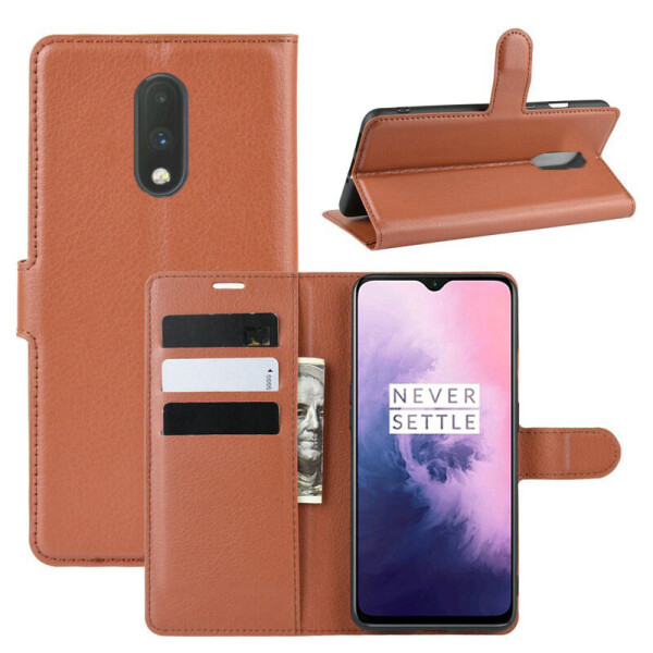

Чехол-книжка Litchie Wallet для OnePlus 7 Brown