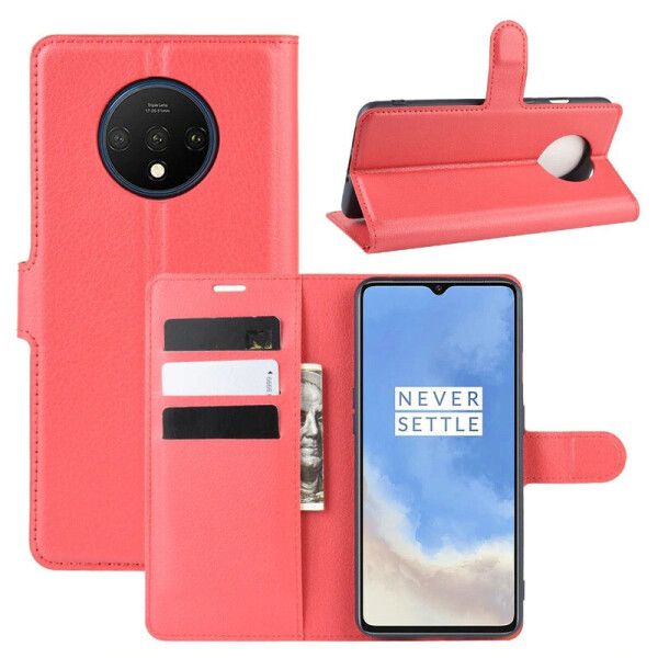 

Чехол-книжка Litchie Wallet для OnePlus 7T Red