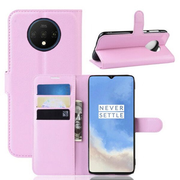 

Чехол-книжка Litchie Wallet для OnePlus 7T Pink