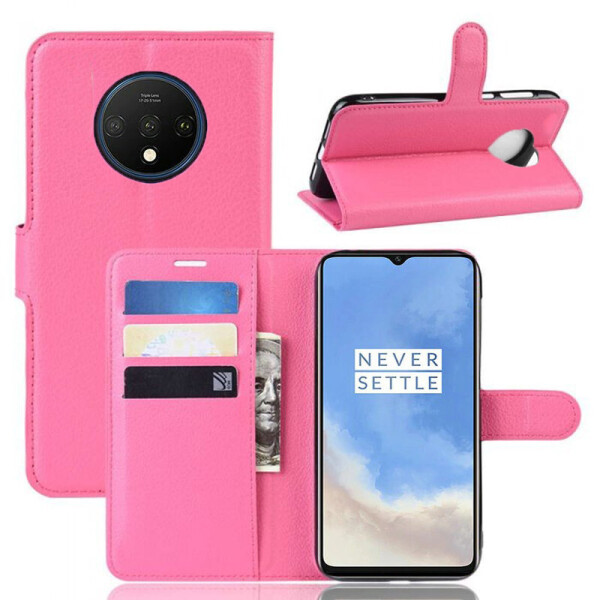 

Чехол-книжка Litchie Wallet для OnePlus 7T Rose