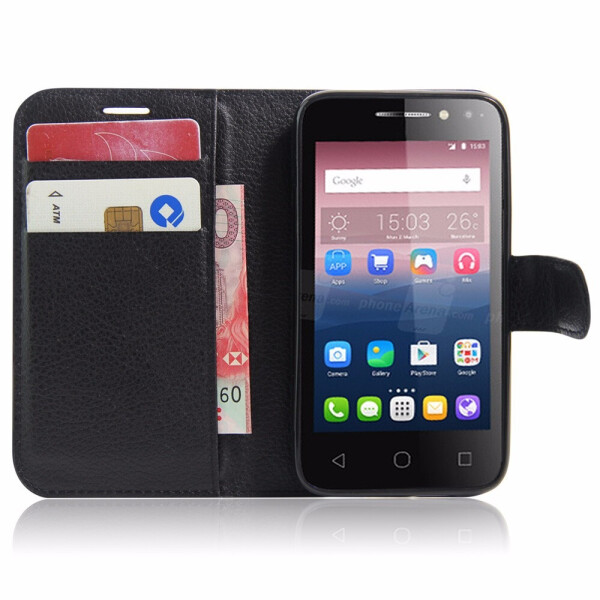 

Чехол-книжка Litchie Wallet для Alcatel One Touch Pixi 4 4034D (4.0) Черный