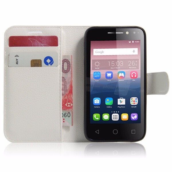 

Чехол-книжка Litchie Wallet для Alcatel One Touch Pixi 4 4034D (4.0) Белый