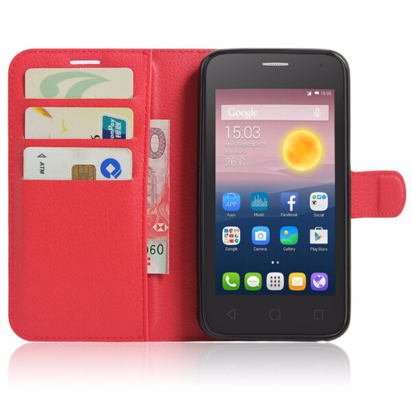 

Чехол-книжка Litchie Wallet для Alcatel One Touch Pixi 4 5010D (5.0) Красный