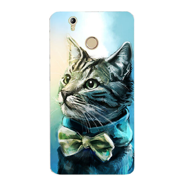 

Чехол с рисунком Printed Silicone для Oukitel K7000 Кот С Бабочкой