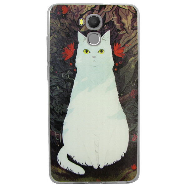 

Чехол с рисунком Printed Silicone для Oukitel U15 Pro Кошка