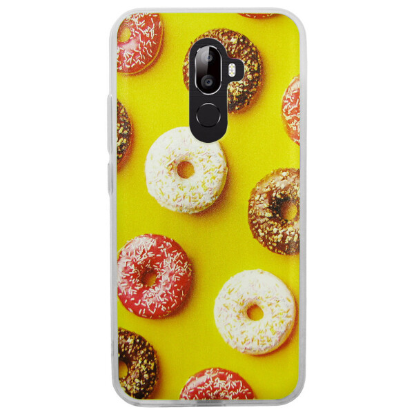 

Чехол с рисунком Printed Silicone для Oukitel U18 Пончики