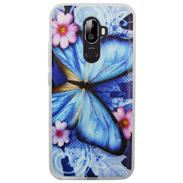 

Чехол с рисунком Printed Silicone для Oukitel U18 Бабочка