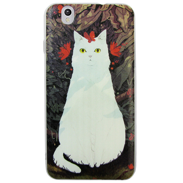 

Чехол с рисунком Printed Silicone для Oukitel U7 Max Кошка