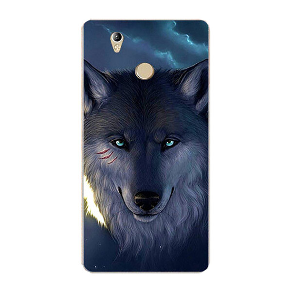 

Чехол с рисунком Printed Silicone для Oukitel U7 Plus Волк