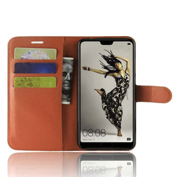 

Чехол-книжка Litchie Wallet для Huawei P20 Pro Коричневый