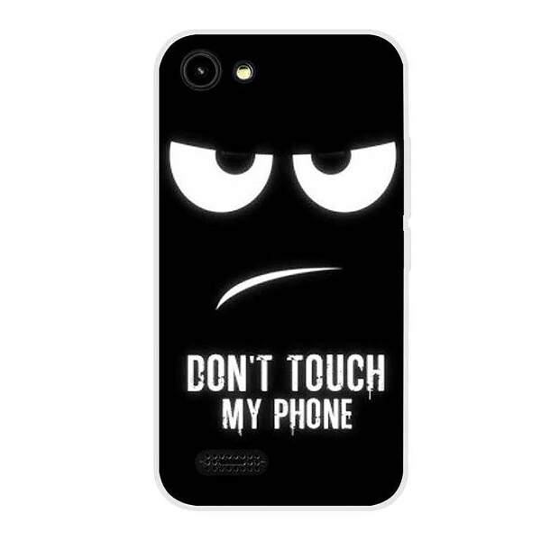 

Чехол с рисунком Printed Silicone для Prestigio Wize R3 3423 Don't Touch My Phone