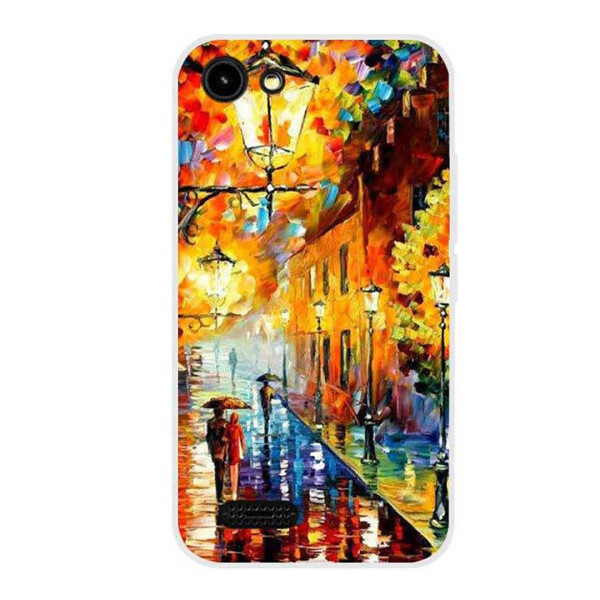 

Чехол с рисунком Printed Silicone для Prestigio Wize R3 3423 Ночные Огни