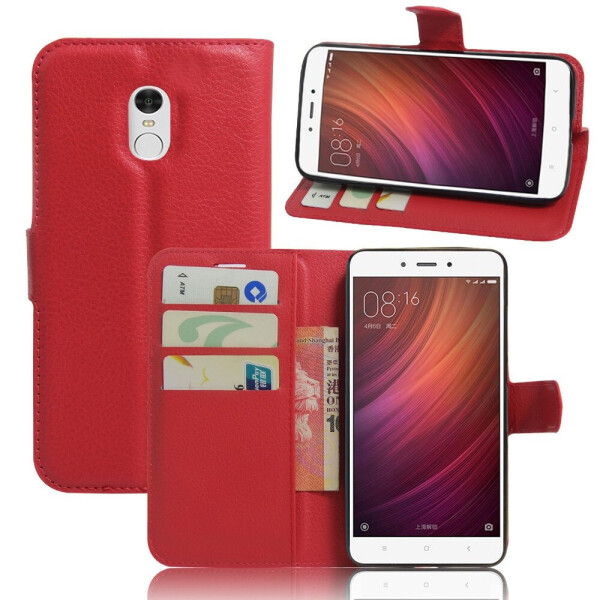 

Чехол-книжка Litchie Wallet для Xiaomi Redmi Note 4 Красный