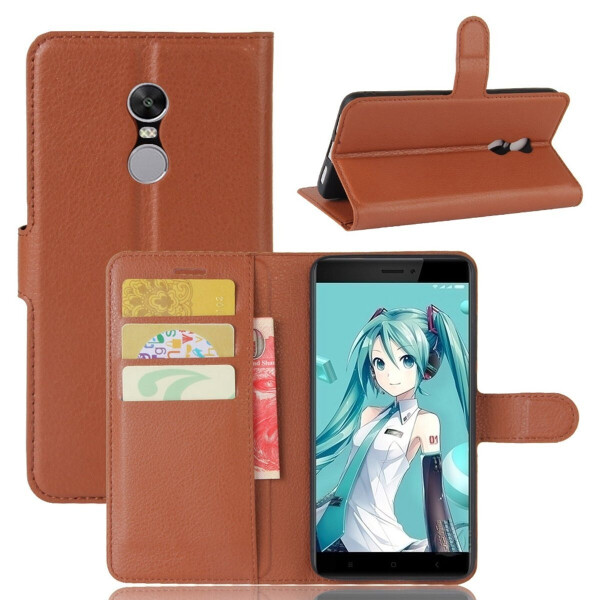 

Чехол-книжка Litchie Wallet для Xiaomi Redmi Note 4X Коричневый