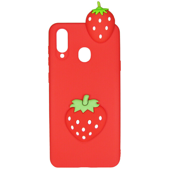 

Чехол Cartoon 3D Case для Samsung A202 Galaxy A20E Клубничка