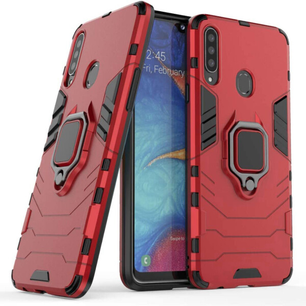 

Чехол Ring Armor для Samsung A207 Galaxy A20s Red