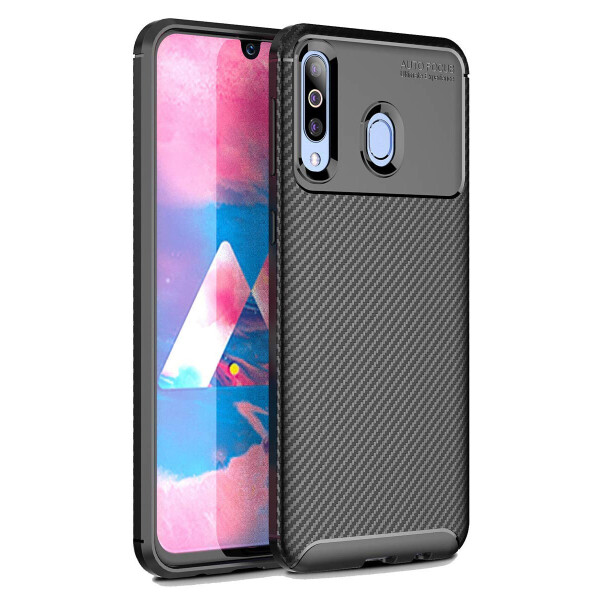 

Чехол Carbon Case Samsung A3050 Galaxy A40s / M305 Galaxy M30 Черный